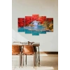 Deniz Manzara 5 Parçalı Mdf Tablo 60 x 100