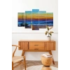 Deniz Manzarası 5 Parçalı Mdf Tablo 60 x 100