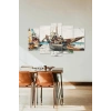 Deniz Manzarası 5 Parçalı Mdf Tablo 60 x 100