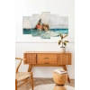 Deniz Manzarası 5 Parçalı Mdf Tablo 60 x 100