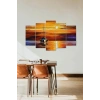 Deniz Manzarası 5 Parçalı Mdf Tablo 60 x 100