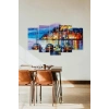 Deniz Manzarası 5 Parçalı Mdf Tablo 60 x 100