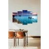 Deniz Manzarası 5 Parçalı Mdf Tablo 60 x 100
