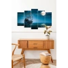 Deniz Manzarası 5 Parçalı Mdf Tablo 60 x 100