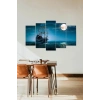 Deniz Manzarası 5 Parçalı Mdf Tablo 60 x 100