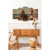 Deniz Manzarası 5 Parçalı Mdf Tablo 60 x 100