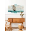 Deniz Manzarası 5 Parçalı Mdf Tablo 60 x 100