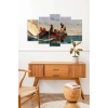 Deniz Manzarası 5 Parçalı Mdf Tablo 60 x 100