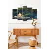 Deniz Manzarası 5 Parçalı Mdf Tablo 60 x 100