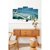 Deniz Manzarası 5 Parçalı Mdf Tablo 60 x 100