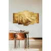 Deniz Manzarası 5 Parçalı Mdf Tablo 60 x 100