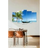 Deniz Manzarası 5 Parçalı Mdf Tablo 60 x 100