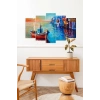 Deniz Manzarası 5 Parçalı Mdf Tablo 60 x 100