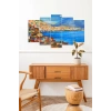 Deniz Manzarası 5 Parçalı Mdf Tablo 60 x 100