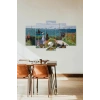 Deniz Manzarası 5 Parçalı Mdf Tablo 60 x 100