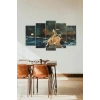 Deniz Manzarası 5 Parçalı Mdf Tablo 60 x 100