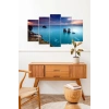 Deniz Manzarası 5 Parçalı Mdf Tablo 60 x 100