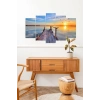 Deniz Manzarası 5 Parçalı Mdf Tablo 60 x 100