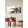 Deniz ve İnsanlar 5 Parçalı Mdf Tablo 60 x 100