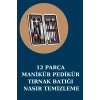 Deri Çantalı 12 Parça Manikür Pedikür Seti El Bakımı