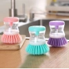 Dishwashing Brush with Detergent Compartment