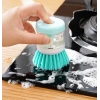Dishwashing Brush with Detergent Compartment