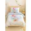 Digital Printed 3D Cotton Newborn Baby Bedding Set Elephant Baloon Blue