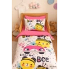 Digital Printed 3D Cotton Newborn Baby Bedding Set Lets Go Bee