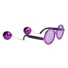 Disco Ball Hoop Party Glasses Purple Color 15x16 cm (5365)