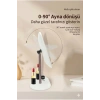 Dokunmatik led ışıklı makyaj aynası dikdörtgen 3 renk ışık LED MASA AYNASI