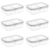 Durukar® 2 Compartment 1+1 Liter Lockable Lid Food Storage Container LC-525