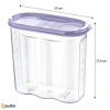 Durukar® 2 Kapaklı Ölçekli Erzak Kuru Gıda Saklama Kutusu Kabı - 1,7 Litre - SA935