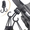 Velcro-Compatible Luggage Attachment for Durukar® Double Stroller, 360-Degree Rotatable Plastic Hook