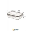 Durukar® 3 Compartment Locking Lid 1 Liter Food Storage Container LC-510