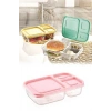 Durukar® 3 Compartment Food Carrier Practical Easy Food Diet Storage Container