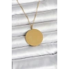 Durukar® 316L Çelik Gold Renk Ayetel Kürsi ve Allah Yazılı Kolye