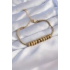 Durukar® 316L Çelik Gold Renk Oval Figürlü Bileklik