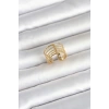 Durukar® 316L Çelik Gold Renk Vintage Model Kadın Yüzük