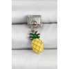 Durukar® 316L Çelik Gümüş Renk Ananas Model Nomination Charm