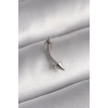 Durukar® 316L Çelik Gümüş Renk Çivi Model Piercing