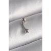 Durukar® 316L Çelik Gümüş Renk Topçuk Model Piercing
