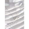 Durukar® 316L Çelik Gümüş Renk Zincir Zirkon Taşlı Sonsuzluk Model Kadın Kolye