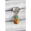Durukar® 316L Çelik Sallantılı Ananas Model Gümüş Renk Nomination Charm