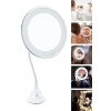Durukar® 360° Döner Esnek Makyaj Aynası – 10X Büyüteçli, Güçlü Vantuzlu Detay Görüntüleme Çok Açılı Makyaj & Cilt Bakım Aynası