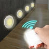 Durukar® 3lü Uzaktan Kumandalı Pilli Yapışkanlı Kablosuz Led Spot Lambalar