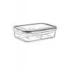 Durukar® 4-Compartment Leak-Proof Gasketed Locking Lid 1 Liter Food Storage Container -LC520