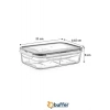 Durukar® 4-Compartment Leak-Proof Gasketed Locking Lid 1 Liter Food Storage Container -LC520