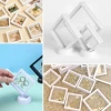 Durukar® 7x7 cm Standlı 3D Takı Ziynet Hatıra Koleksiyon Saklama Kutusu Şeffaf Film Çerçevesi