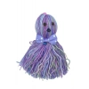 Durukar® Ahtapot Şekilli Zilli Ve İpli Rengarenk Püsküllü Sevimli KediOyuncağı