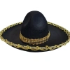 Durukar® Altın Renk Şeritli Meksika Mariachi Latin Şapkası 55 cm Çocuk